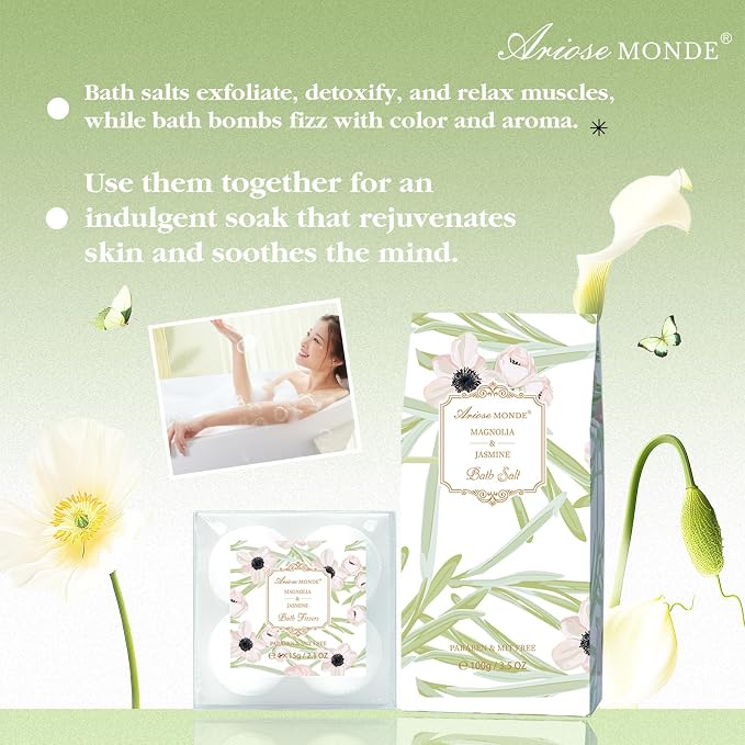 Spa Gifts for Women, Bath Sets, Bubble Bath, Bath Salts, Bath Bomb, Body Lotion - Image 5