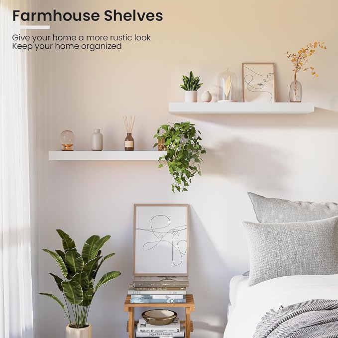 Vivelove Wooden Floating Shelves - Image 4