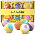 Lagunamoon Bath Bombs Gift Set, 6 Piece XXL Handmade Fizzy Shower Bombs by LagunaMoon