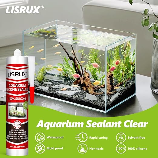 1 Pack Aquarium Silicone Clear Sealant, High Elasticity, Safe - Image 2