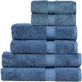 Christy Renaissance 6 Piece Blue Towel Set | 100% Egyptian Cotton | Luxury by Christy