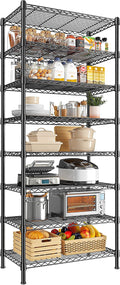 8 Tier Wire Shelving Rack Storage Shelves Loads1200LBS, Metal Shelving by Durayloly