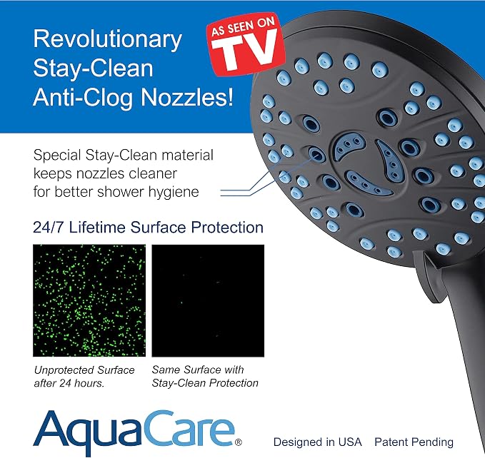 Hotel Spa AquaCare As-Seen-On-TV High Pressure Handheld & Rain 50-mode 3-way - Image 5