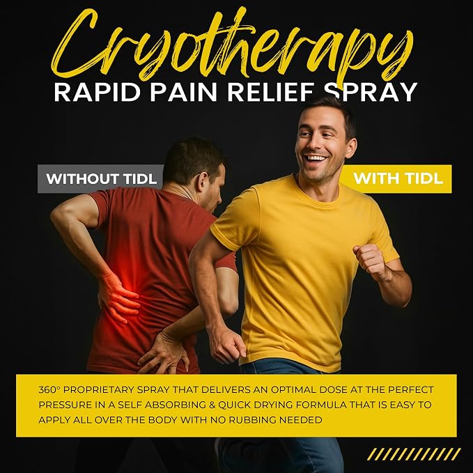 TIDL Cryotherapy Pain Relief Spray, 3 Oz, Targeted Neck Pain, Joint & Muscle - Image 7