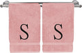 Monogrammed Hand Towel, Personalized Initial Gift, Extra Absorbent 100% Turkish by BareCotton