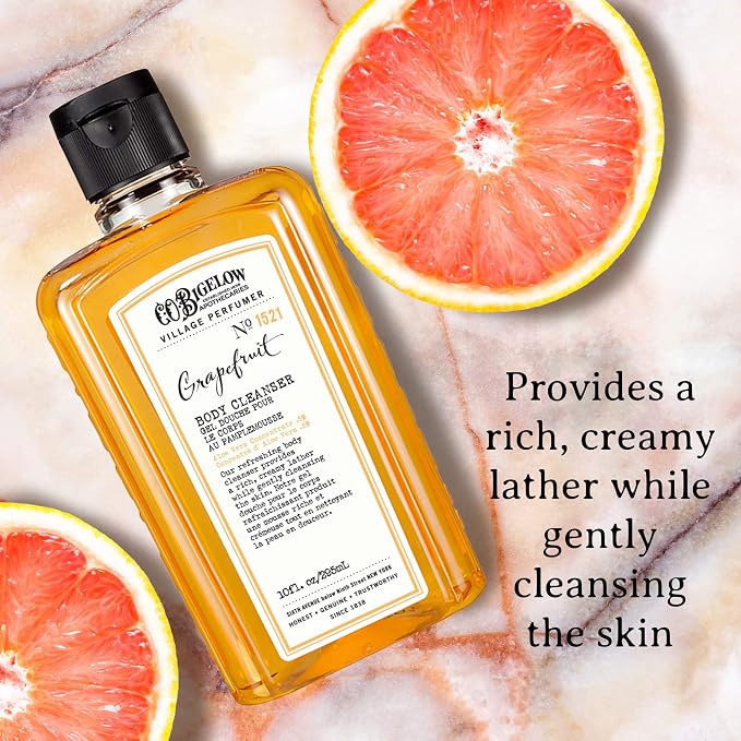 C.O. Bigelow Grapefruit Body Wash, Village Perfumer Moisturizing Body Wash - Image 4