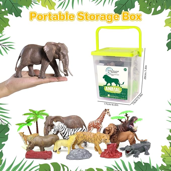 10 Big Realistic Safari Animal Toys - Image 5