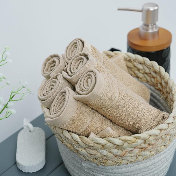 Tens Towels Pack of 60 Washcloths, 12 x 12 Inches, Lighter Weight, Quick to Dry - Image 4