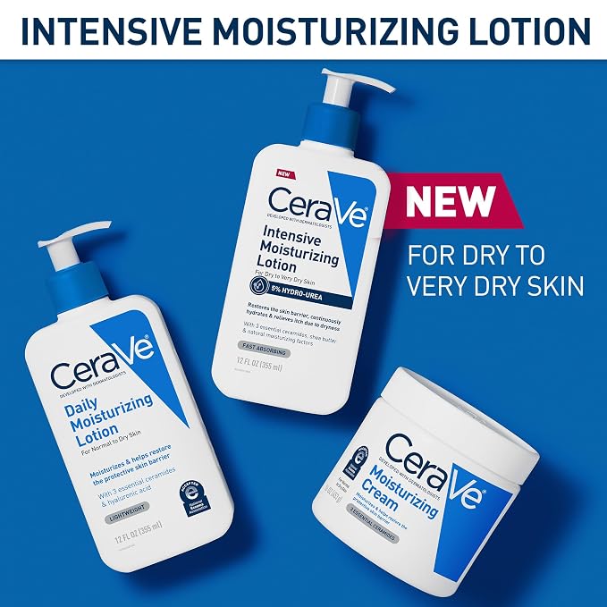 CeraVe Intensive Moisturizing Lotion, Hydro-Urea + Shea Butter, Body Lotion - Image 4