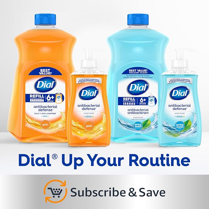 Dial Antibacterial Defense Liquid Hand Soap + Aloe, Sandalwood & Vanilla Scent - Image 10
