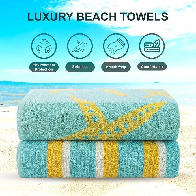 CASA COPENHAGEN Miami Bath Sheets Designed in Denmark Rough and Tough, Quick Dry - Image 5