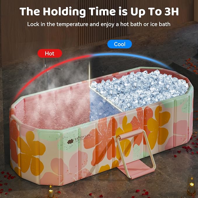 Portable Foldable Bathtub, Freestanding Bathtub No Installation, Bathroom SPA - Image 3