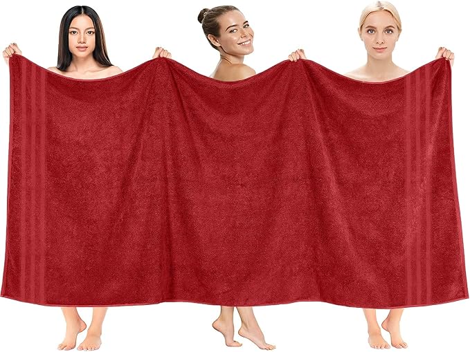 DAN RIVER 2 Pack Luxury Bath Sheets 35x70, 600 GSM, Soft & Quick Dry 100% Ring - Image 2