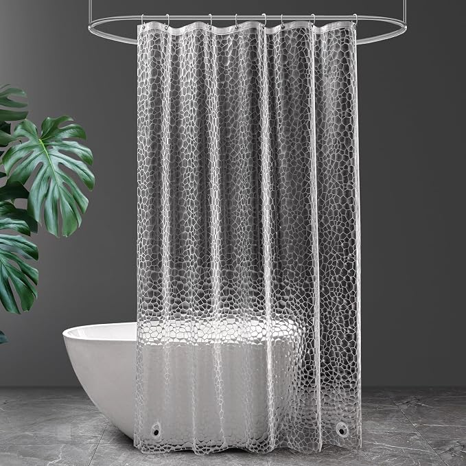 UFRIDAY Stall Shower Curtain Liner 48 x72 inches, Water Resistant by UFRIDAY