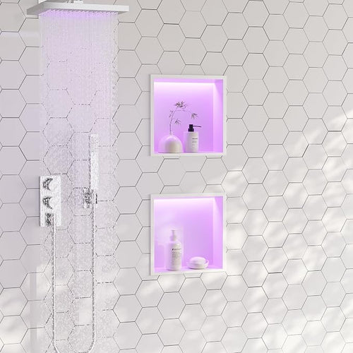 12X12 RGB Shower Niche, No Tile Needed Wall Niche - Image 2