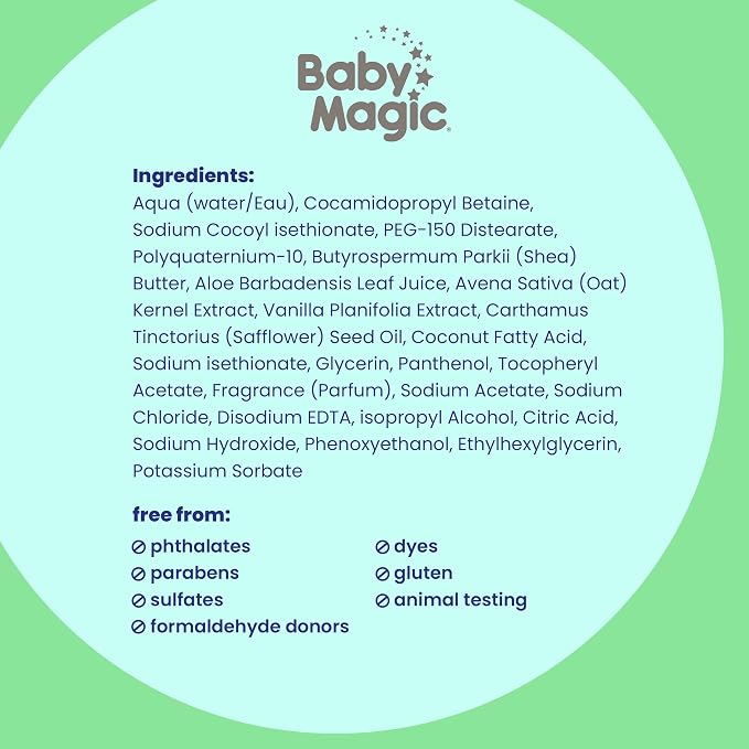 Baby Magic Soothing Hair & Body Wash, Vanilla & Oat, 30 Fl Oz - Image 9