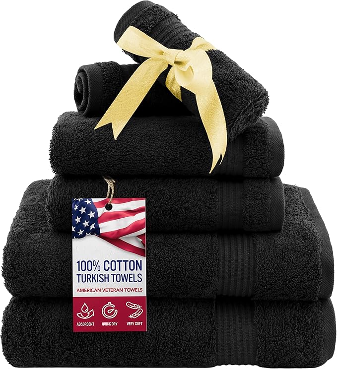 American Veteran Towel, 6 Piece Towel Set by American+Veteran+Towel