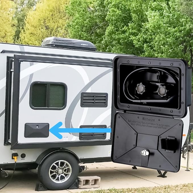 RV Exterior Shower Box Outdoor Camper Trailer Shower Kit - Image 4
