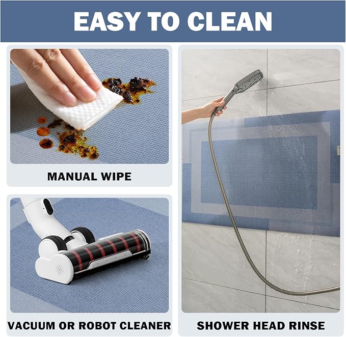 Non Slip Long Bathroom Runner Rug Bath Mat, Rubber Backing Ultra Thin Bathroom - Image 7