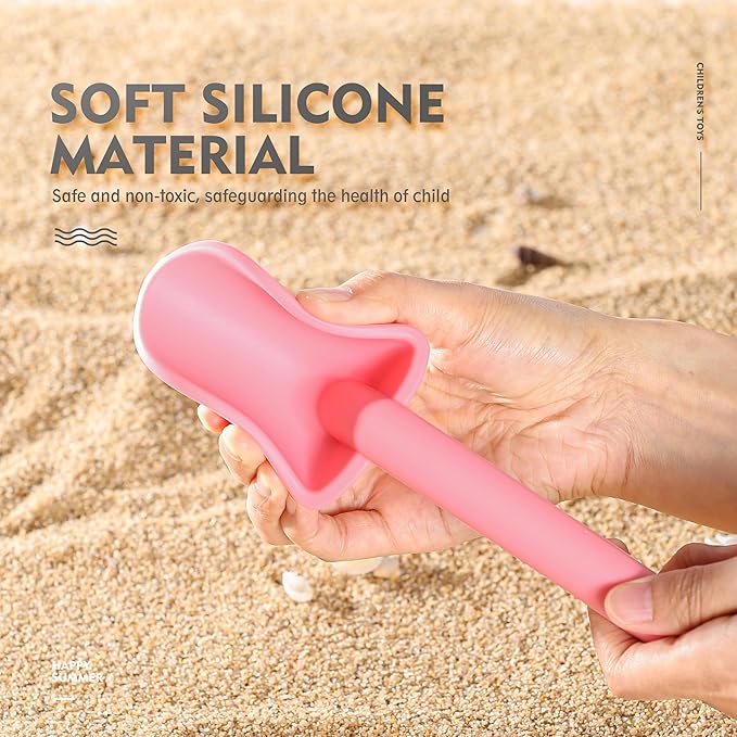 MarcZero 11Pcs Silicone Beach Toys, Modern Baby Beach Toys, Travel Friendly - Image 6