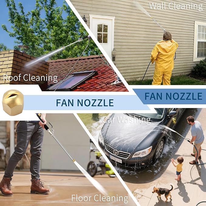 39'' High Pressure Washer Hose Attachment Jet Nozzle, Hose into Power Washer - Image 5