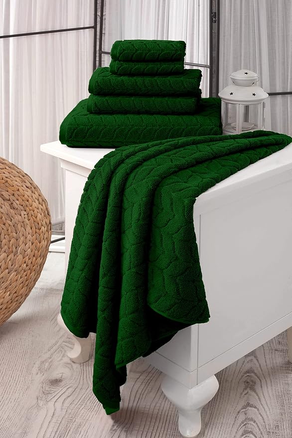 BAGNO MILANO Turkish Bath Towels, Soft Plush Jacquard Luxury Bath Towels - Image 2
