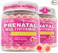 Prenatal Multivitamin Gummy for Women w/Methylfolate 1mg, Iron Choline Omega-3 by Neviss