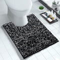 Yimobra Luxury Chenille U-Shaped Toilet Rug, Super Soft Shaggy Contour Bath Mat by Yimobra