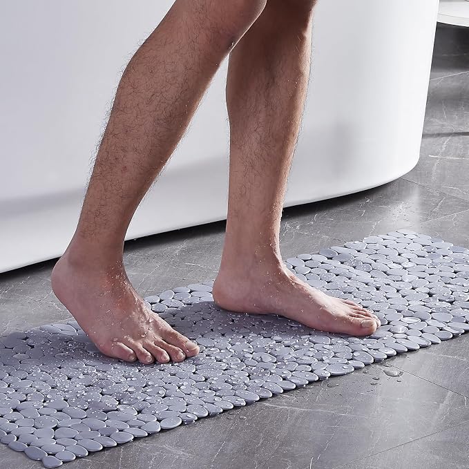 Bath Shower Mat Non Slip: Extra Large Pebble Bathtub mat - Image 7