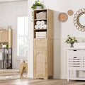 67" H Natural Bathroom Storage Cabinet by FiveWillowise