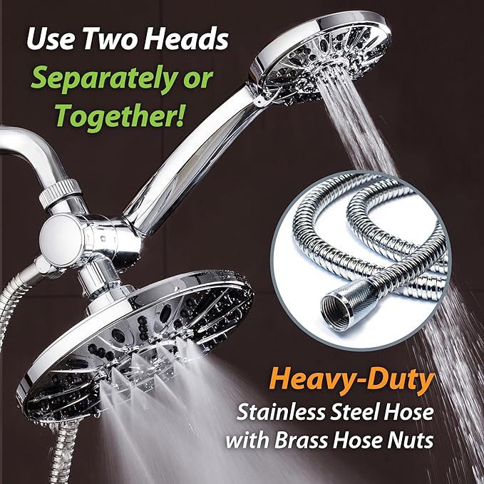 AquaDance 7" Premium High Pressure 3-Way Rainfall Combo - Image 5