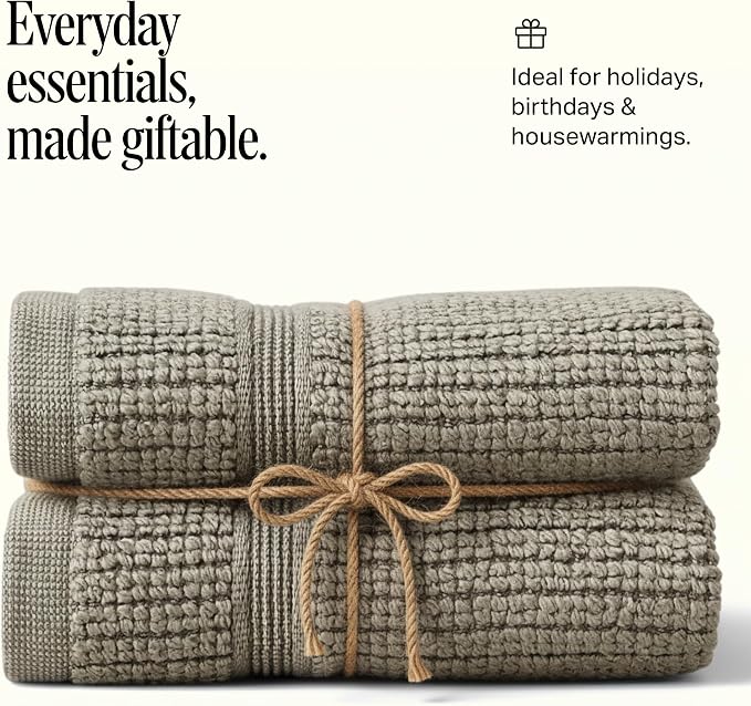 Preston Lane Douro Washcloth Set – 2 Pack Luxury Cotton Towels, Ultra Soft & - Image 5