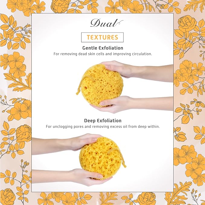 Spongentle Deep Cleansing Body Loofah Sponge, Natural Colors, - Image 2