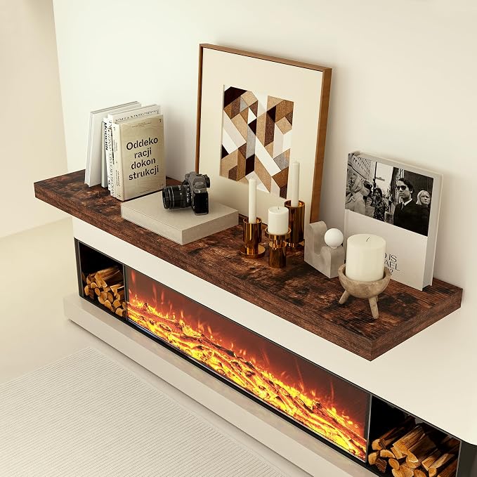 Heimlove 12 Inch Deep Floating Shelves, 48 x 12 inches Long, Large Display & - Image 7