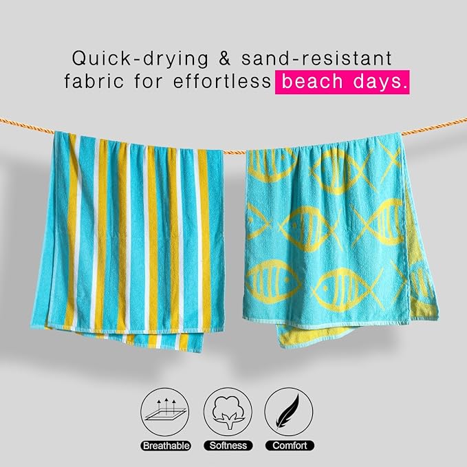 CASA COPENHAGEN Miami Bath Towels Designed in Denmark Rough and Tough, Quick Dry - Image 2
