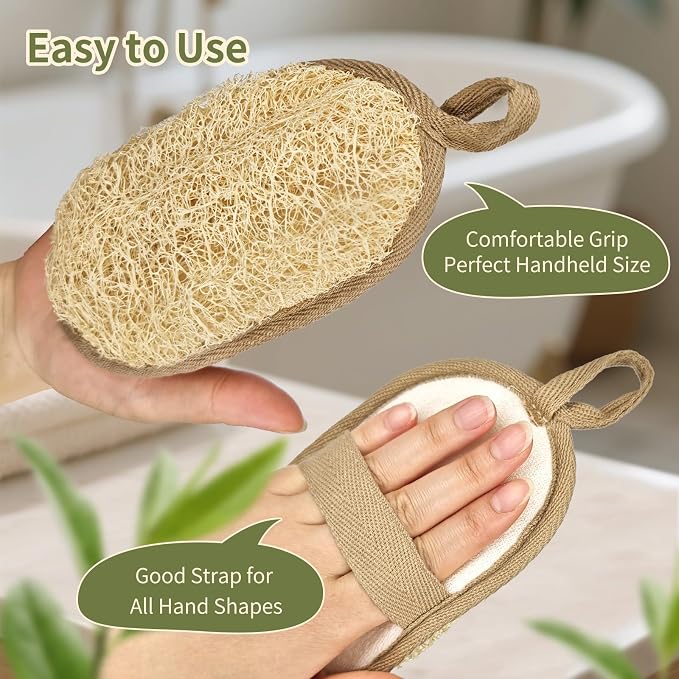 Natural Egyptian Loofah Bath Sponge Exfoliating Shower Scrubber Organic Luffa - Image 3