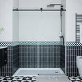 Frameless Sliding Shower Door, 6mm SGCC Tempered Clear Glass by IDEALHOUSE