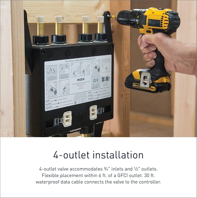 Moen Smart Shower 4-Outlet Digital Thermostatic Shower Valve - Image 3