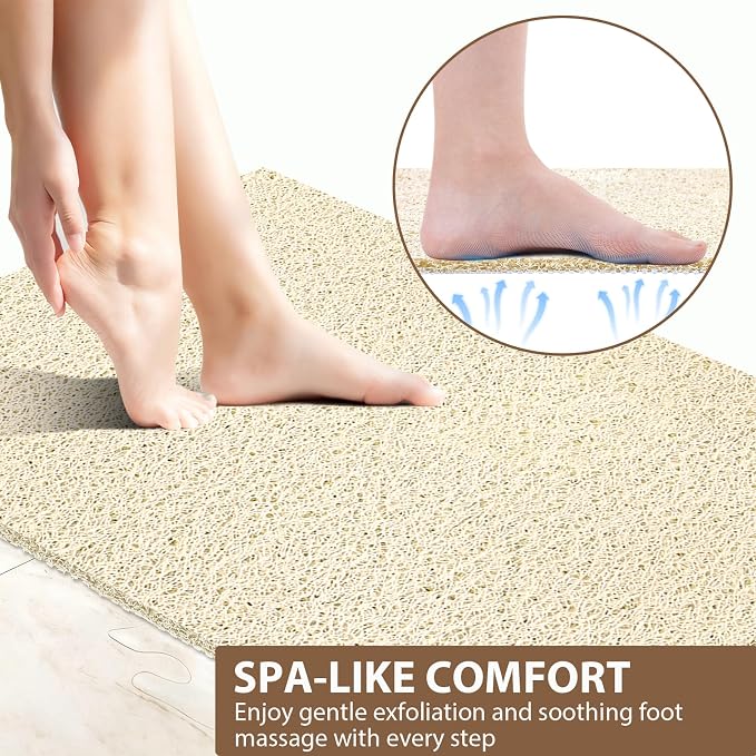 Shower Mat Non Slip: 47.2 x 31.5 Inch Extra Large Shower Mats - Image 5