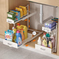 Under Sink Organizer, 2 Tier Slide Out Kitchen Cabinet Organizers by LIAISIMI