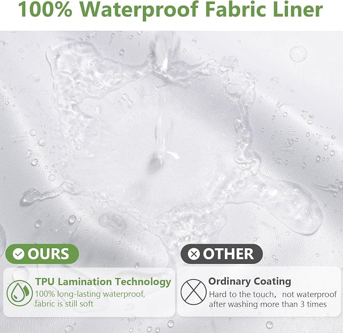 No Hook Waffle Weave Shower Curtain - Image 4