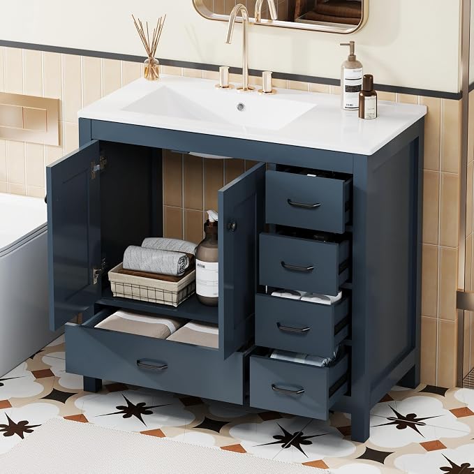 Harper & Bright Designs 36" Bathroom Vanity by HarperBrightDesigns