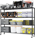 4 Tier Storage Racks Shelving, Heavy Steel Pantry Shelves, Adjustable Wire by Unknown