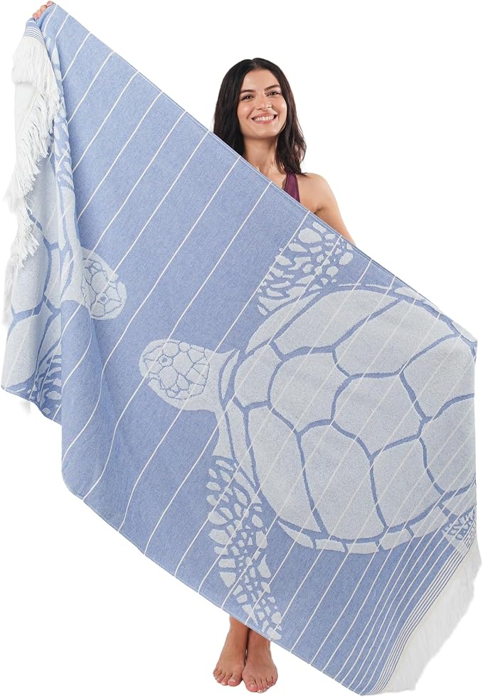 SOFE H&L | LINVIA Foutah Quick Dry Beach Towel Pack of 1 CARETTA - Image 4