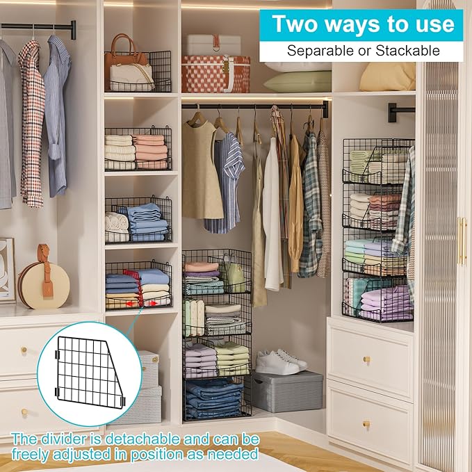 4-Tier Closet Organizers and Storage Shelves - Image 3