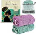 CORATED African Net Sponge Authentic, Shower Loofah Exfoliating Bath Sponge by CORATED