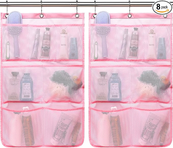 Mesh Shower Caddy Hanging, Quick-Drying Shower Organizer by Fammart