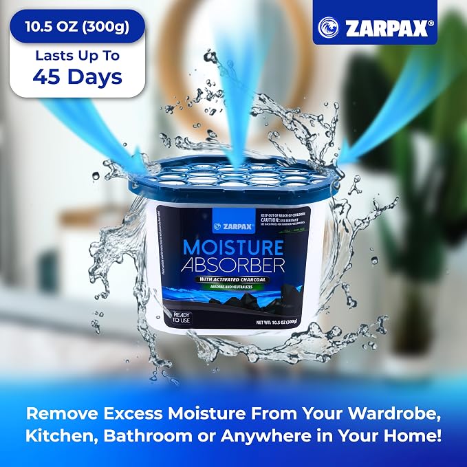 Moisture Absorber Activated Charcoal 10.5 oz/300g | Removes Moisture, Humidity - Image 2