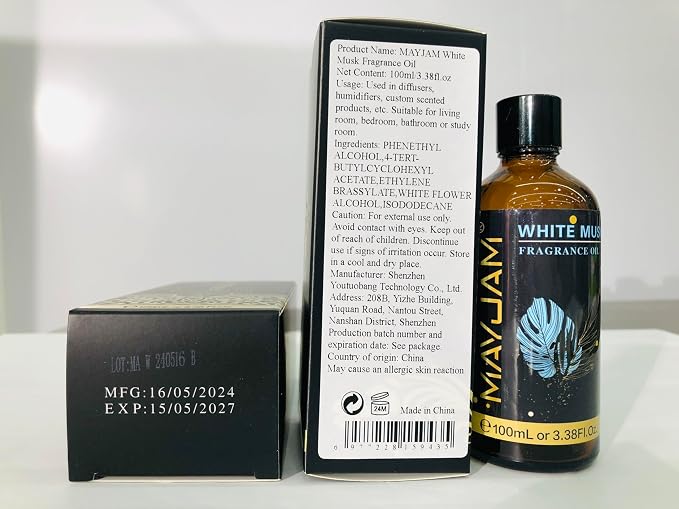 MAYJAM 100ML/3.38FL.OZ White Musk Fragrance Oils - Image 9