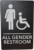 USA Made - Men's and Women's Restroom Signs ADA-Compliant Bathroom Door Signs by RockRidge